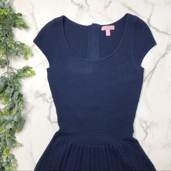 LILLY PULITZER Hazel Sweater Dress in True Navy - Picture 2 of 8